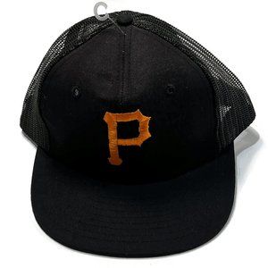 Drew Pearson Vintage Pittsburgh Pirates Baseball MLB Snapback Hat Black New Mesh
